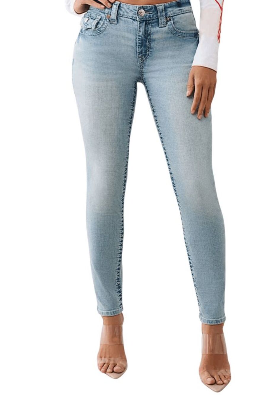 TRUE RELIGION Super Skinny Flap Pocket Jeans Size 29
